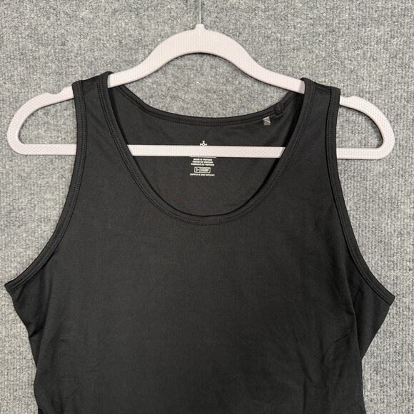 Tommie Copper Sz XL Lower Back Support Tank Compression Shirt Black Sleeveless - Picture 4 of 13
